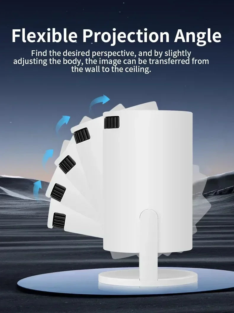 Projecteur vidéo portable rotatif