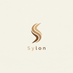 logo de ma marque sylon tres simple de couleur beige/marron qui inspire la simplicite et je veux que le texte de la marque ai unepetite police de texte montrant que c'est technologique